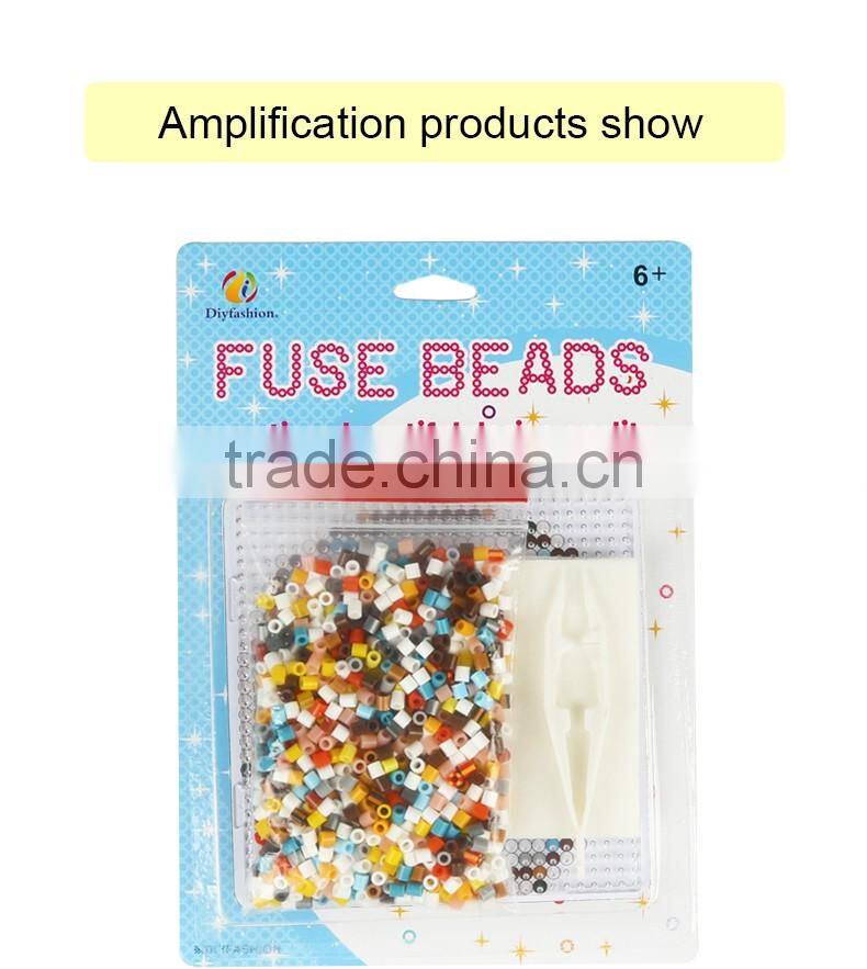 Diyfashion 5mm hama perler fuse beads the Fried Egg set with puzzle iron paper and twezzer hama beads toys for kids 18030