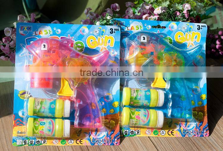 2 Bottles Dolphin Toy Manual Bubble Gun Toy