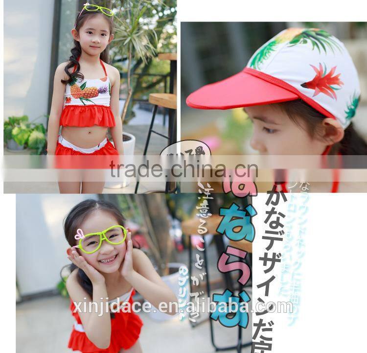 Child Sun Protection Swim Set Long Sleeve Kids Girls' Rash Guard Set Kid Girl's Three-piece Long Sleeve Swimsuits