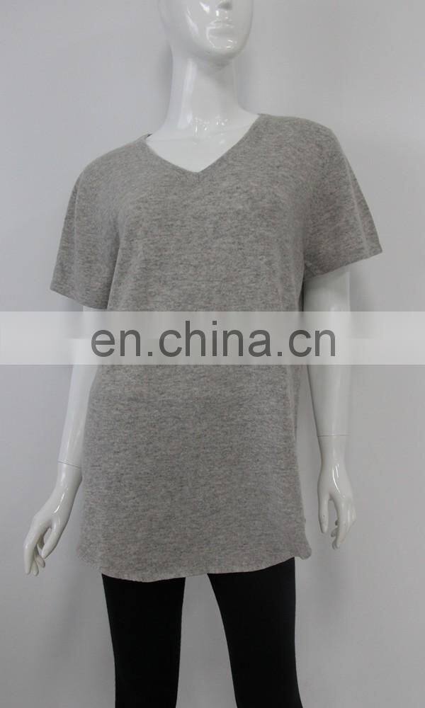 Popular Style cashmere t-shirt for women