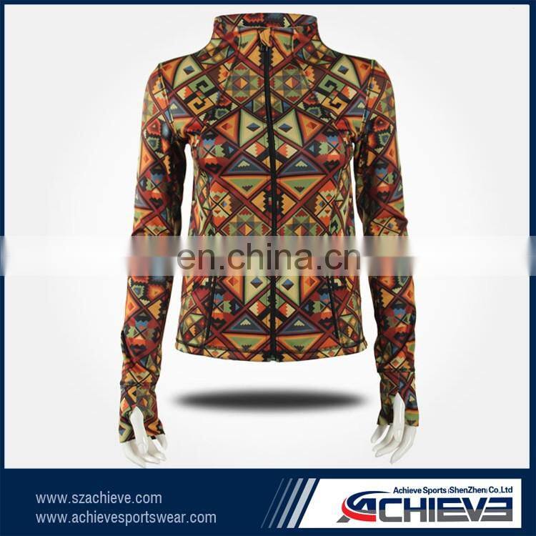 Factory cheap wholesale women and ladies fitness yoga wear sports jackets