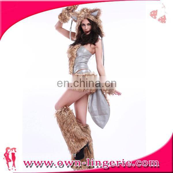 cute animal costume halloween of wolf costume adult girl costume