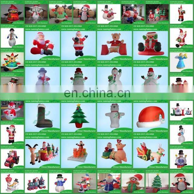 Small Christmas Inflatable Penguin With LED Light Decoration Outdoor