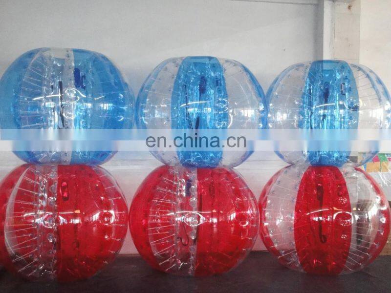 Factory Price PVC/TPU body inflatable bumper ball for adult ,human sized hamster ball