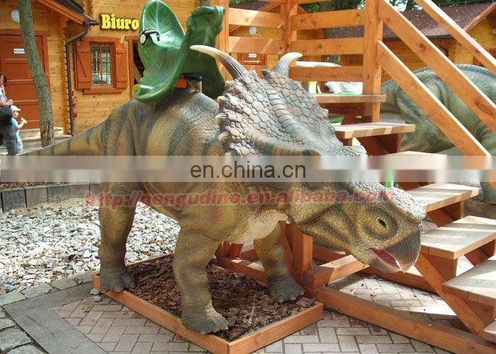 Amusement kiddie dinosaur rides
