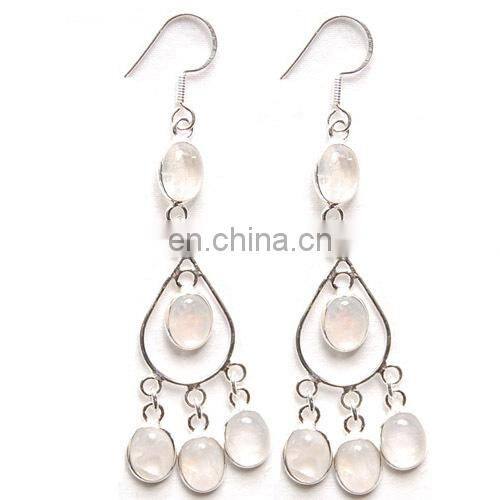 925 Sterling silver earrings jhumka Wedding party silver earrings Amethyst silver earring