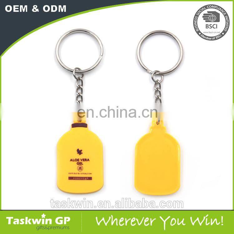 Custom soft PVC& Rubber material keyring made in China