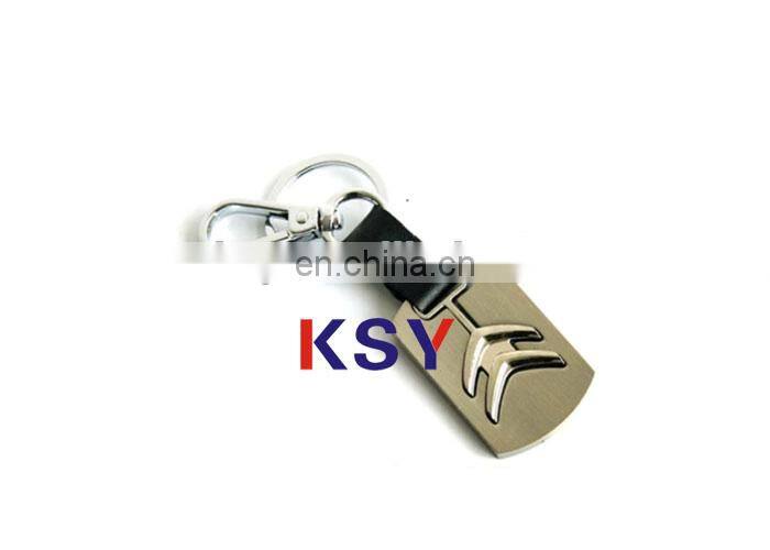 Car shape hot sell metal keychains full 3D with clothing