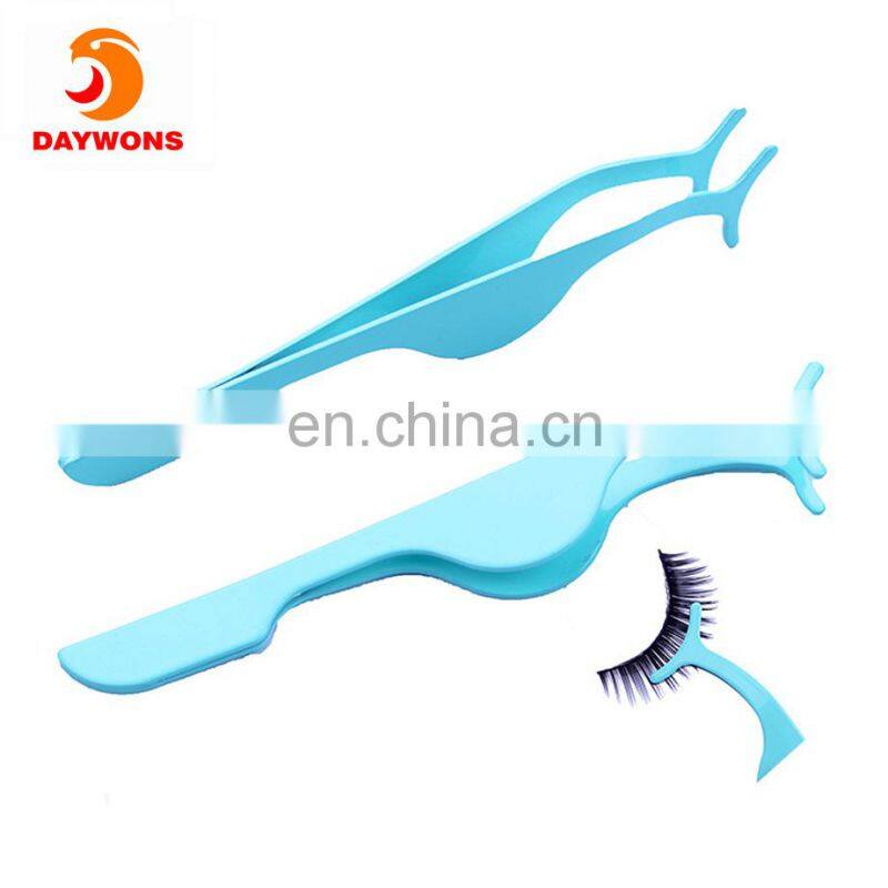 Stainless Steel False Eyelashes Extension Applicator Clipper Auxiliary Tool Tweezers Nipper Fish Tail Clipper