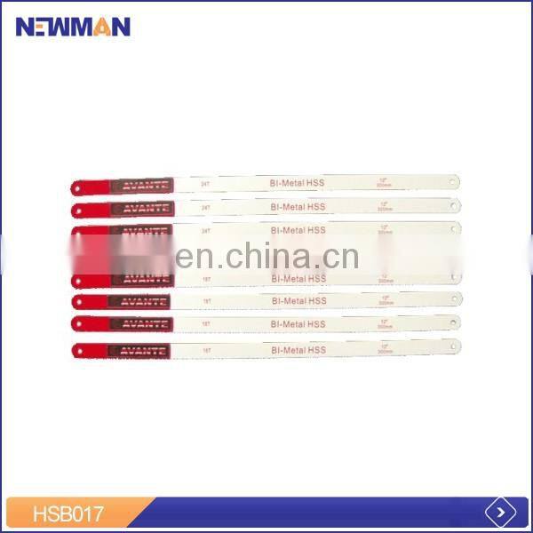 12"x1/2" metal stamping painted color bi metal m42 hss hacksaw blade