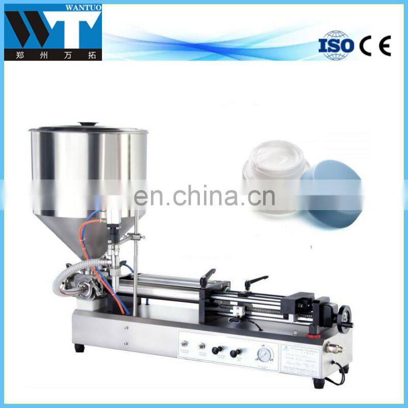 Semi-auto moisturizing cream filler cream filling machine
