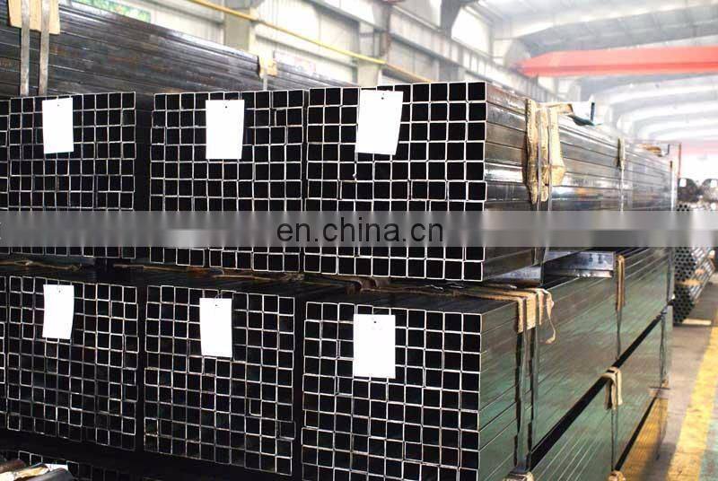 china supplier Q235 Ms Steel Square Pipe Galvanized Tube Weight Chart Price