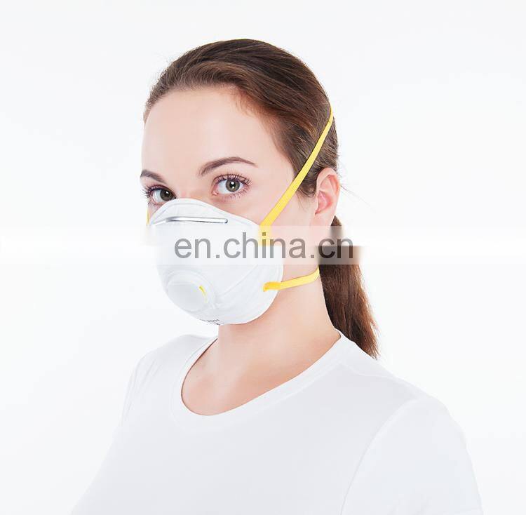 Disposable EN149 Safety Dust Mask FFP3 Cone Mask with Valve
