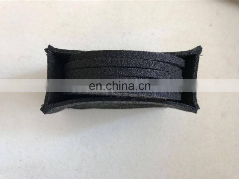 Custom felt cup coaster set with holder