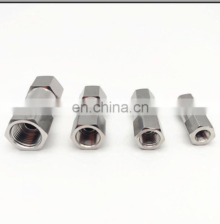 304 stainless steel split check valve 1/4 1/2 hexagonal wire check valve