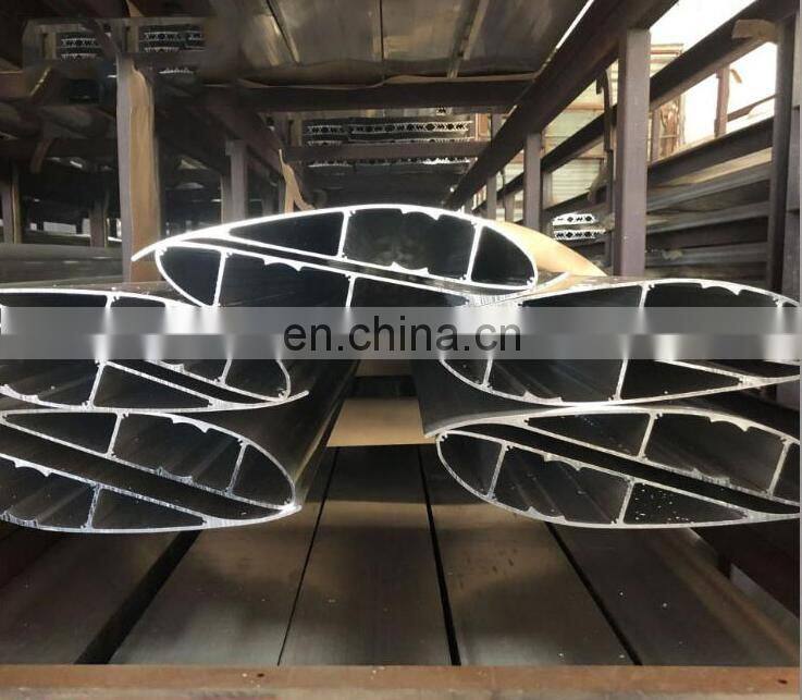 6063 T5 extruded aluminum louvre / oval shaped aluminium industrial profiles / l shape aluminum profile lourve