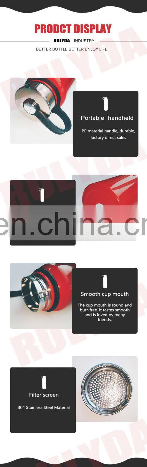 750Ml Vacuum Insulated Stainless Steel Water Bottle With Handle