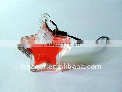 Mini Colorful Liquid Sand Timer Keychain, Custom Fridge Magnet