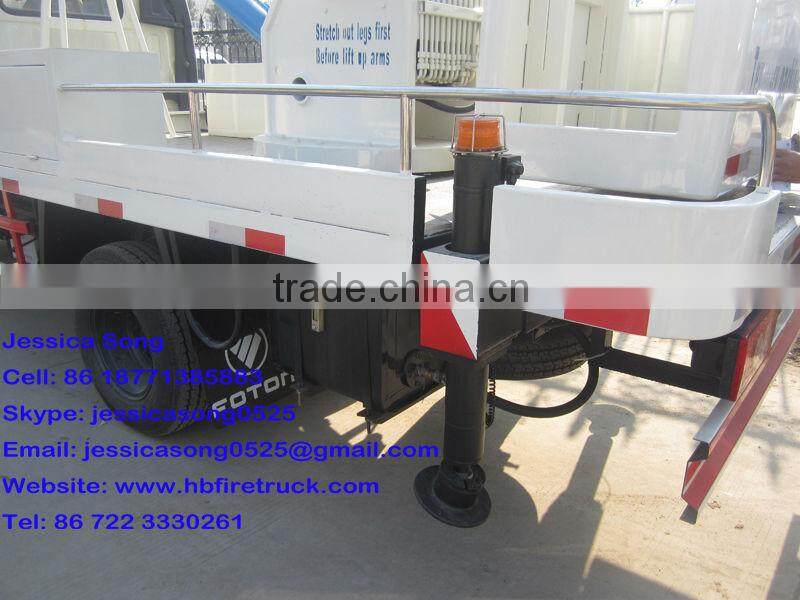 14m working height Foton Aumark man lift truck