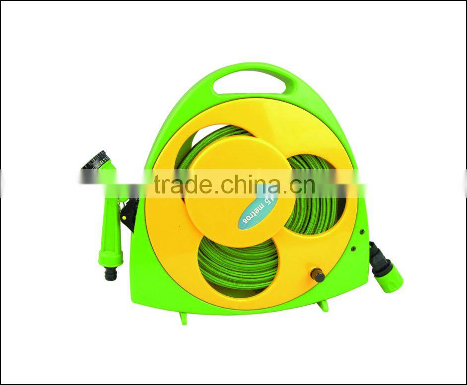 Garden hose reel for irrigation/expandable hose for irrigation