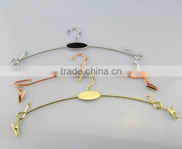 FM-66 popular women lingerie hanger with mini clips