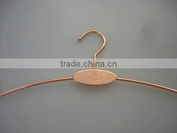 FM-58 rosy gold metal hangers for lingerie