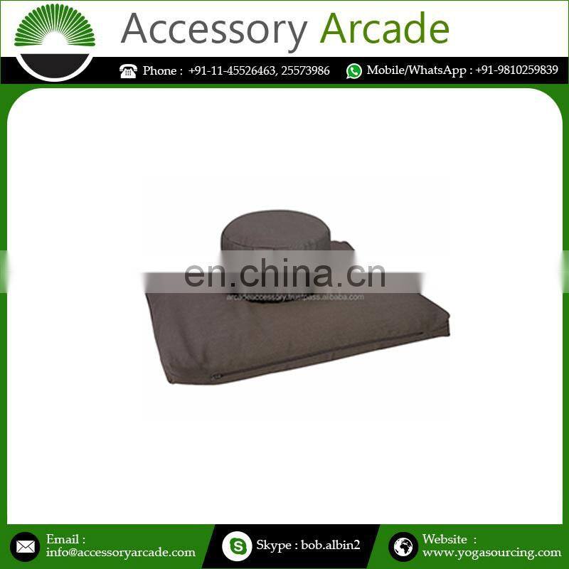 Top Cotton filled Zafu & Zabuton Meditation Cushion Set Indian cushion from India