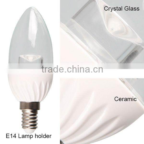 New product AC 220-240V 4W Crystal LED Candle Lights