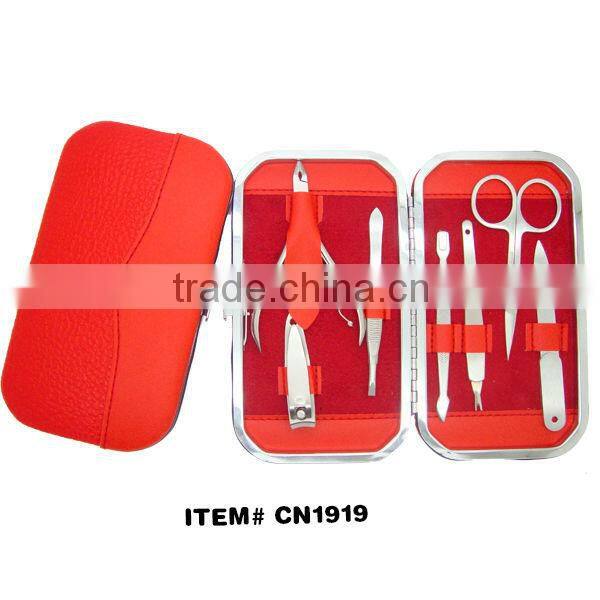 7pcs small metal frame promotion manicure set