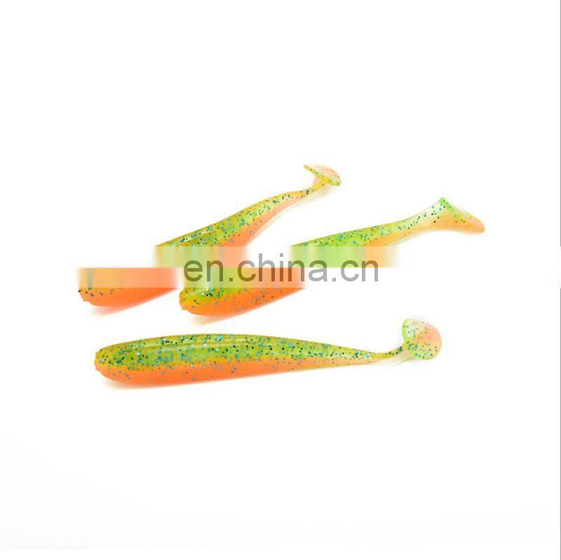 Amazon Hot 65mm/1.8g Wobblers Mandarin Fish Killer Two-Color Paddle Tail With Salt And Fishy Lure Soft Artificial Bait