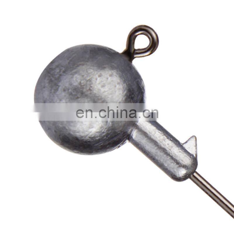 50pcs/bag 1g-2g-3g-4g- 5g-6g-7g-8g-9g-10g-12g-14g-16g-18g-20g-22g-25g-28g Worm Fishkook Original Jig Head Hook