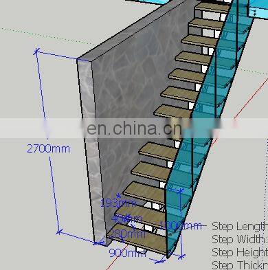 Italy Style Modern Stainless Steel Arc Stairs Floating Glass Arc Staircase With Handrail Designs
