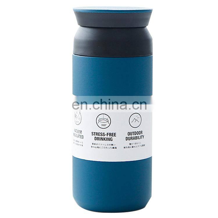 Portable 12oz Metal Coffee Mug Double Wall Vacuum Travel Tumbler with Handle