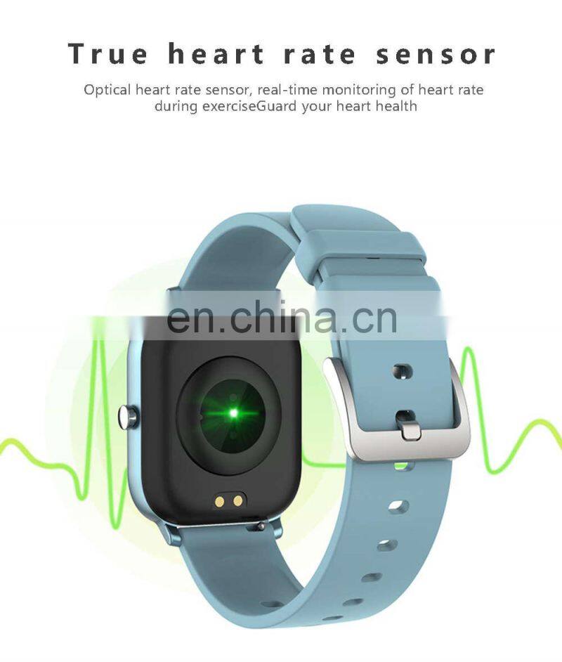 P9 Smart Watch Men Full Touch Screen Fitness Tracker Calender IPX7 Waterproof Blood Pressure Smart Clock P9 Smartwatch