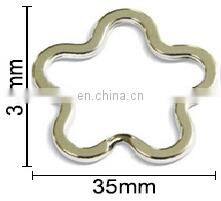 Good Material Key Ring Shape Different Size Split Metal Shaped Keychain For Clothing