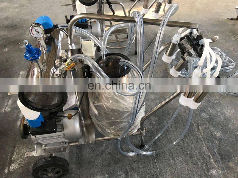 25L vacuum pump cow milking machine for transport milk