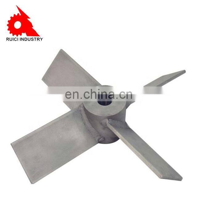 Aluminum outboard engine custom 4 blade propeller