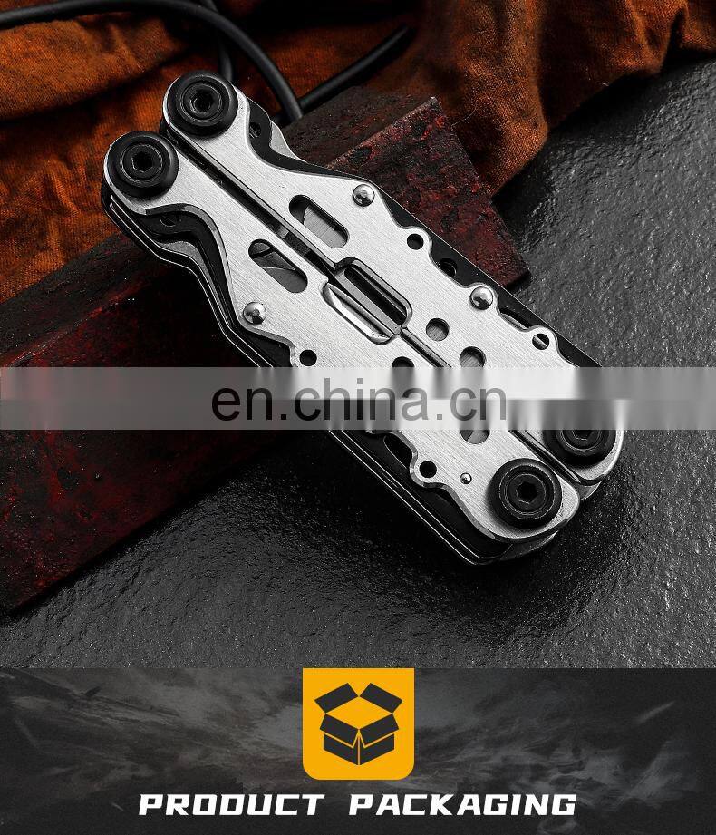 Multitool Fold the Pliers15 in 1 Portable Pocket Multifunctional Multi Tool with Pliers Knife for Outdoor Survival Camping