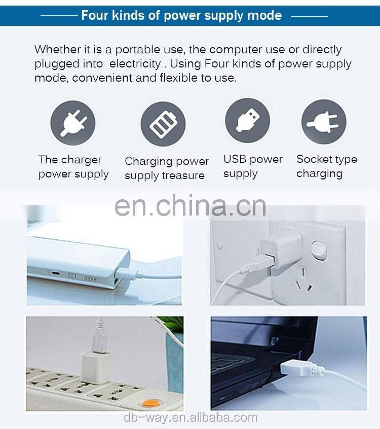 DB-Way Touch Controlled Brightness Table Lamp Living Color Light and Clock Display LED Desk Lamp