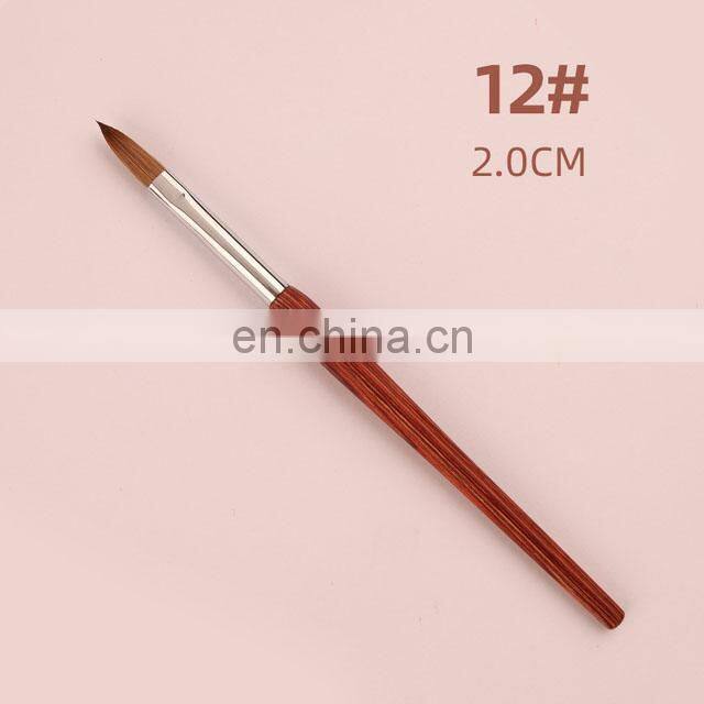 Amazon Topsale Premium Custom Acrylic Nail Brush 100% Kolinsky Nail Brush