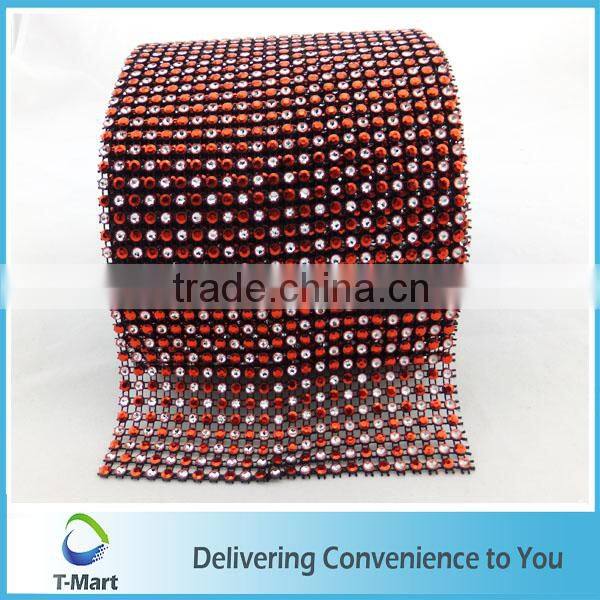 Fashion All Colors Decorative Poly Mesh Ribbon Hot Diamante Style Ribbon Wrap Crafting Bridal