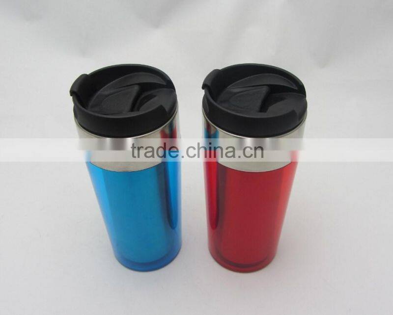 Stainless steel travel mug/ travel mug with replacement lid /coffee travel mug