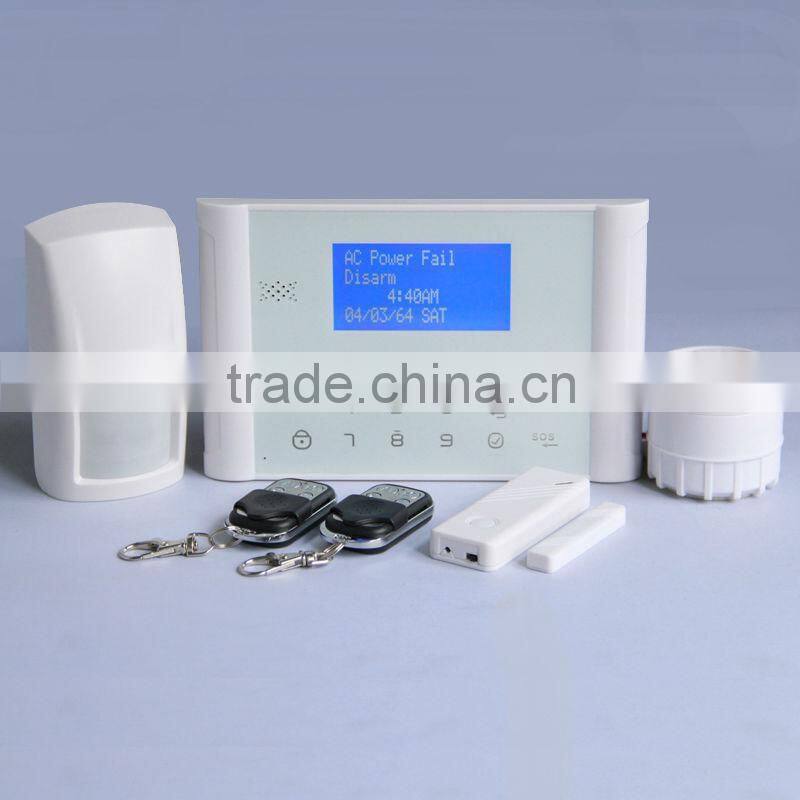 Newest !GSM and PSTN alarm home security system with FCC/CE certificated