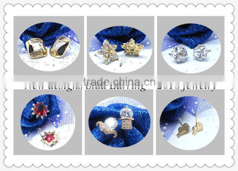 925 silver jewelry wholesale women's fashion square prong setting green stones stud earrings