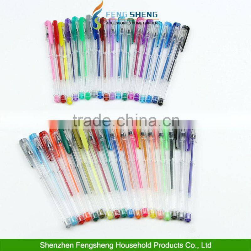 36 Colors Gel Pens School Craft Supplies Assorted Colours Stationery Art