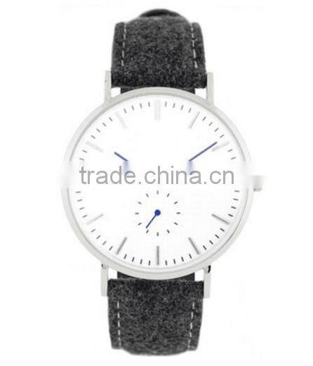 2016 Latest New Hot Selling Unusual Unisex Ronda Movement Tweed Watch
