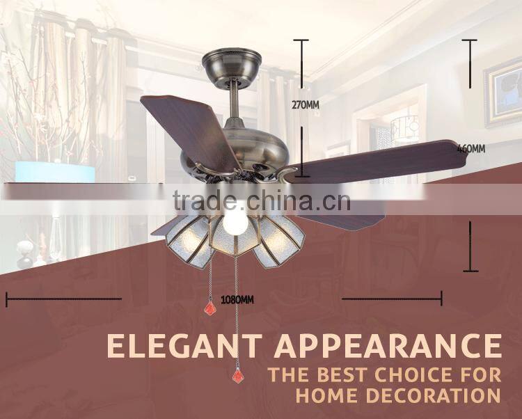 Small Outdoor White Lampshade Ceiling Fans With Light