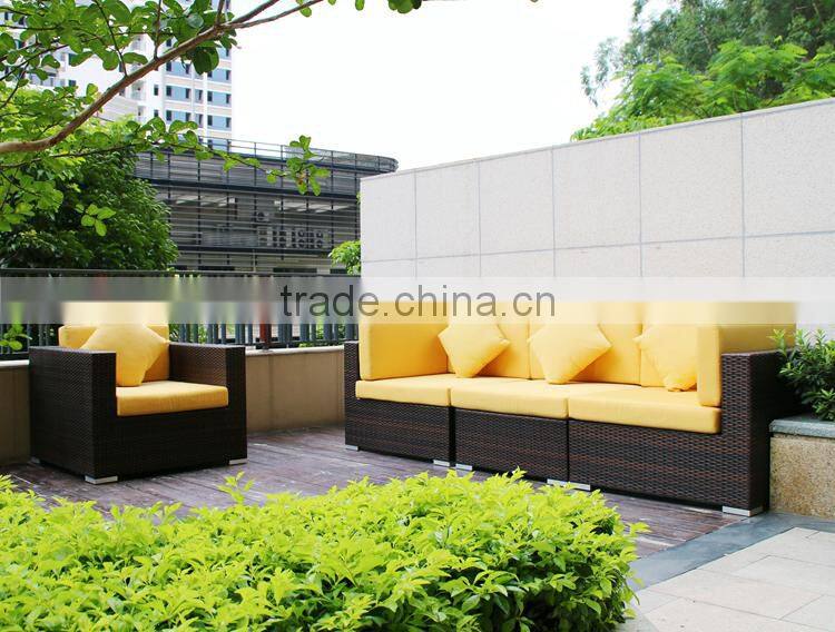 L Shaped Sectional Garden Sofa Set