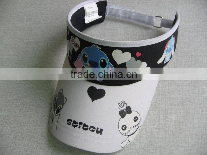 New design 100%polyester blank sun visor hats