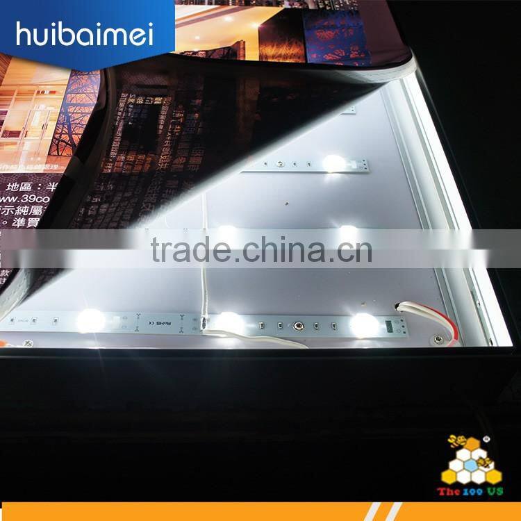 factory price big size framless led fabric light box